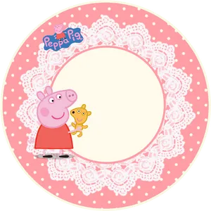 Peppa Pigwith Teddy Frame