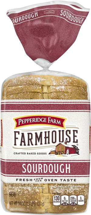 Pepperidge Farm Farmhouse Sourdough Bread Package PNG image