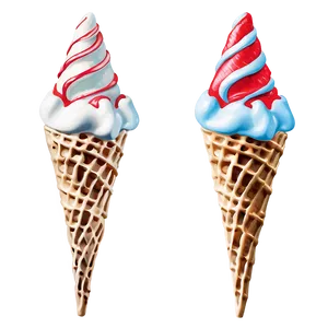 Peppermint Waffle Cone PNG Rxo