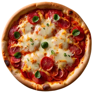 Pepperoni Pizza On Plate PNG 06122024