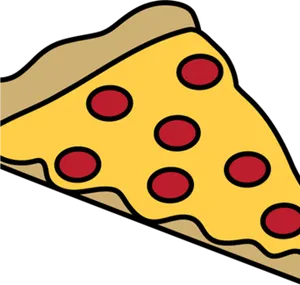 Pepperoni Pizza Slice Clipart PNG image