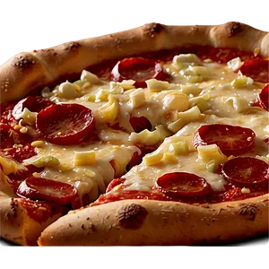 Pepperoni Pizza With Garlic PNG Clh