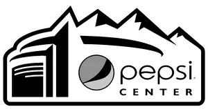 Pepsi Center Logo Blackand White PNG image