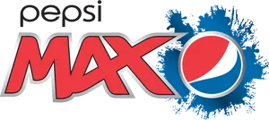 Pepsi Max Logowith Splash Background PNG image