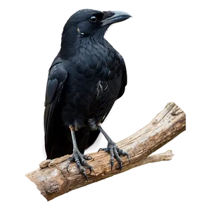 Perched Crow PNG Hpn