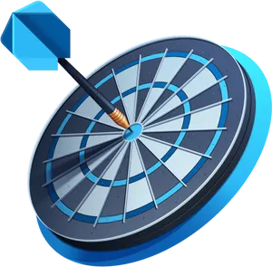 Perfect Bullseye Dart Target PNG