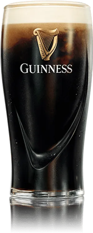 Perfect Pour Guinness Pint Glass PNG image