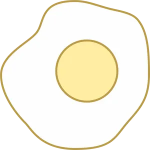 Perfectly Cooked Fried Egg Graphic PNG image