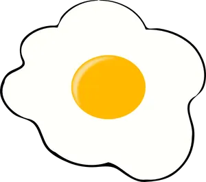 Perfectly Fried Egg Graphic PNG image