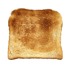 Perfectly Toasted Bread Slice PNG image