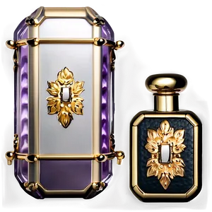 Perfume Bottle With Leather Case PNG Yvh