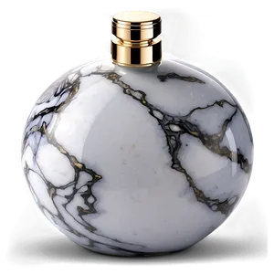 Perfume Bottle With Marble Effect PNG 06212024