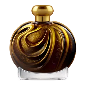 Perfume Bottle With Swirl Patterns PNG Ecl29 PNG