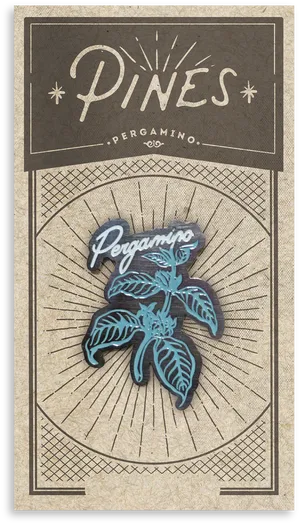 Pergamino Pines Label Design PNG image