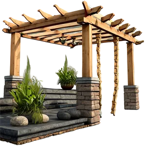Pergola For Garden Pathway PNG Ymb80 PNG