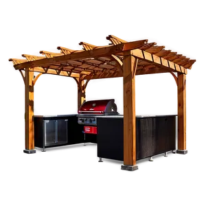 Pergola For Outdoor Kitchen Png 06132024 PNG image