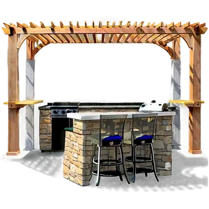 Pergola For Outdoor Kitchen Png 61 PNG image