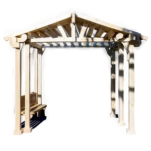 Pergola With Bench Seating Png 06132024 PNG image