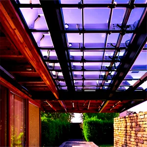 Pergola With Glass Roof PNG 06132024 PNG