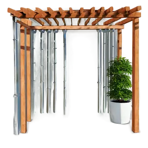 Pergola With Hanging Plants PNG Qip92 PNG