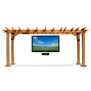 Pergola With Outdoor Tv PNG 06132024