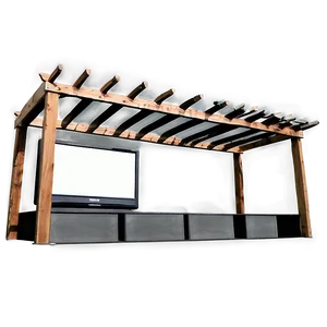 Pergola With Outdoor Tv PNG Ulj92 PNG