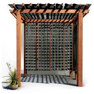 Pergola With Screening PNG 46 PNG