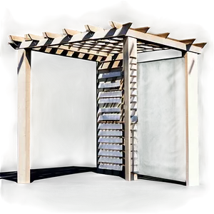 Pergola With Screening PNG Fny34 PNG