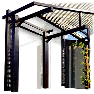 Pergola With Screening PNG Hbp51 PNG