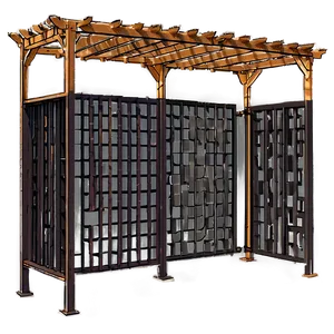 Pergola With Screening PNG Rhy5