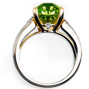 Peridot Engagement Ring PNG Sce6 PNG