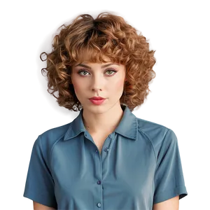 Perm Hair C PNG image