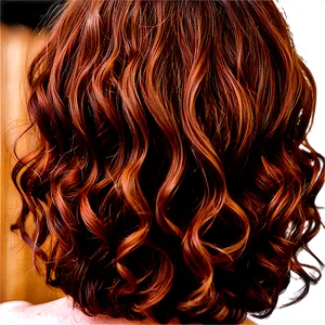 Perm Hair Coloring Ideas PNG Oof29
