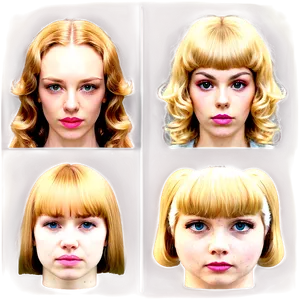 Perm Hairstyle Transformation Png Nns3 PNG image