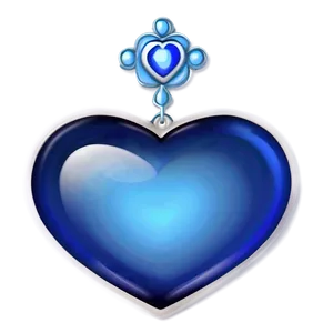 Persian Blue Heart Emoji PNG Jxm