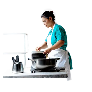 Person Cooking PNG Lwj