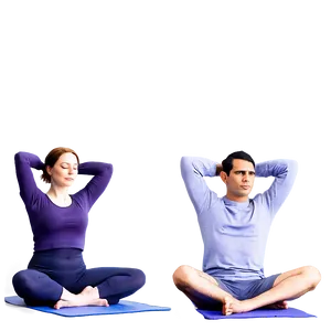 Person Doing Yoga PNG 05042024