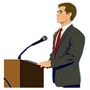 Person Giving Speech Png 06132024 PNG image