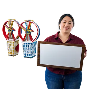 Person Holding Sign PNG 05042024 PNG