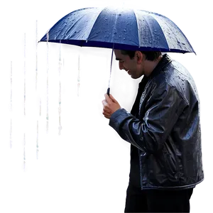 Person In Rain PNG 51
