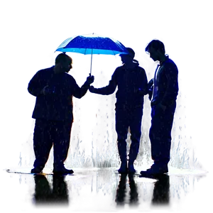 Person In Rain PNG Ovy93