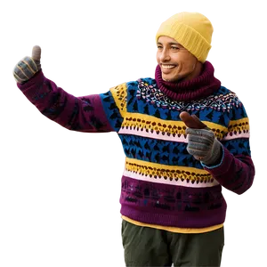 Person In Winter Clothes PNG Ohr