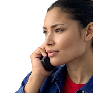 Person Making A Phone Call PNG 06132024 PNG