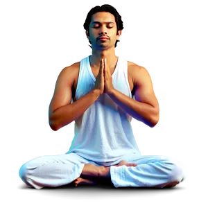 Person Meditating PNG Emk