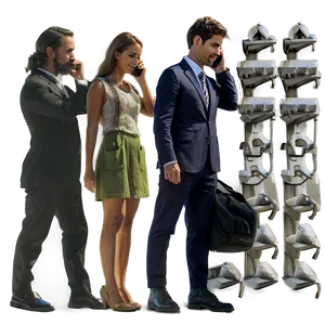 Person On Phone PNG 12
