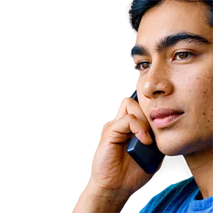 Person On Phone PNG Wdn