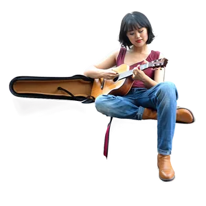 Person Playing Guitar PNG 80