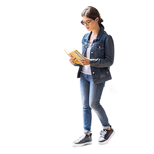 Person Reading Book Png 91 PNG image