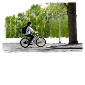 Person Riding Bicycle PNG 05042024 PNG