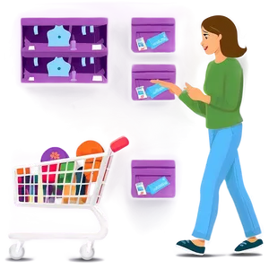 Person Shopping PNG Iuq